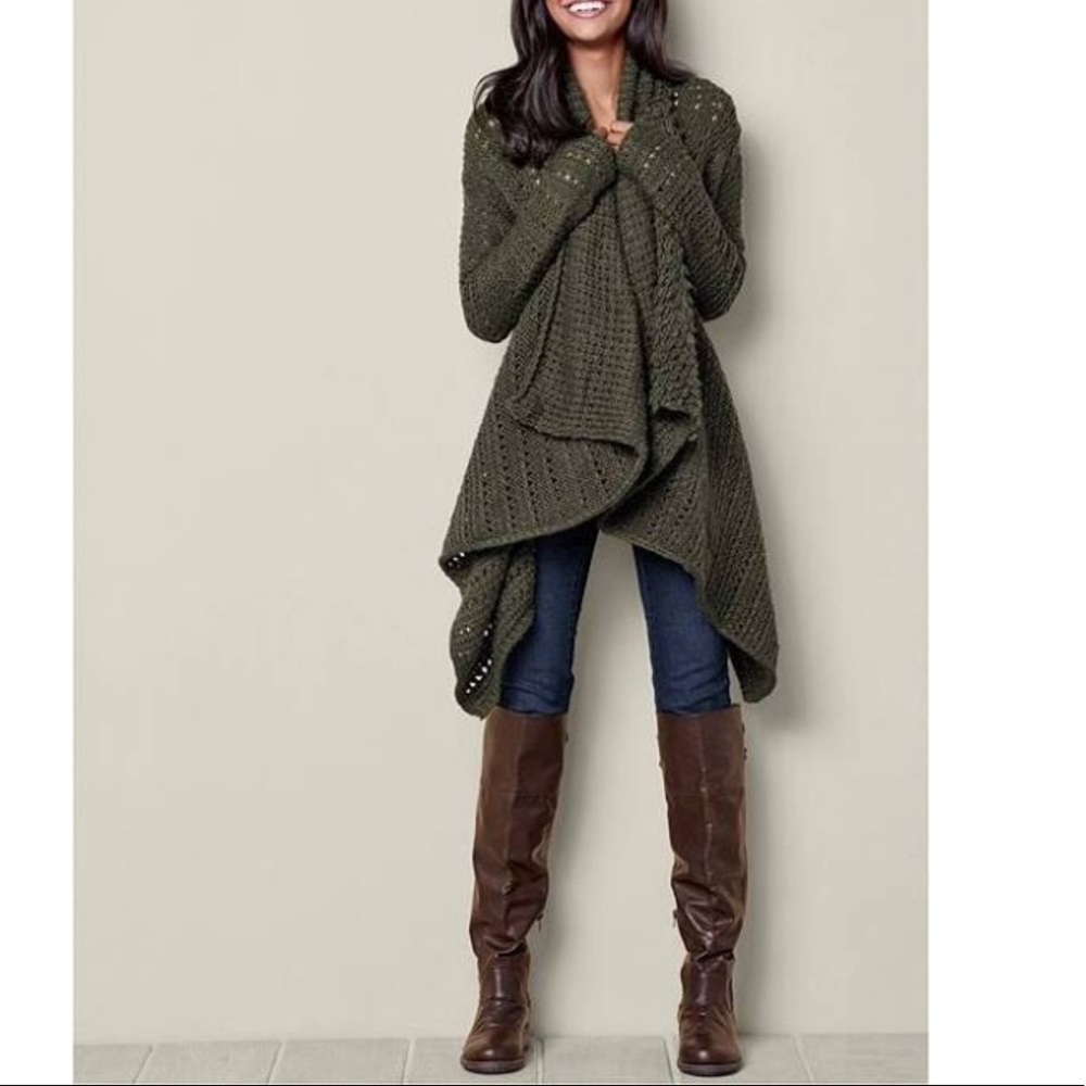 Michael Kors | Ivory Wool Open Knit Cardigan